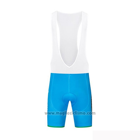 2019 Abbigliamento Ciclismo Movistar Blu Bianco Manica Corta e Salopette